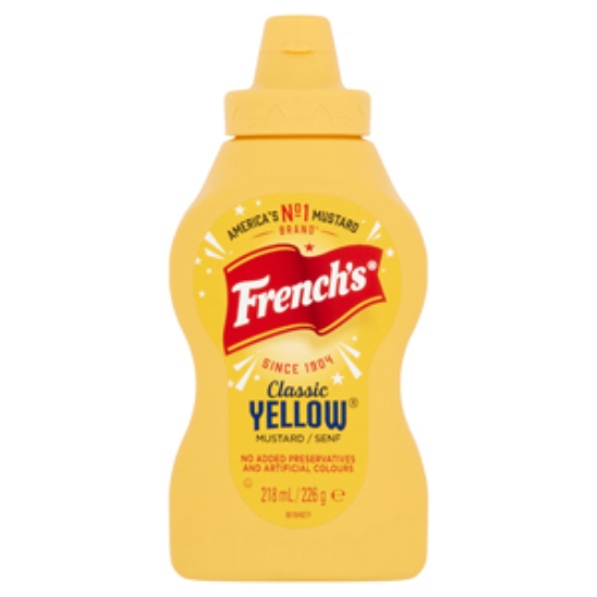 Picture of Frenchs Classic Yellow Mustard Squeezy 226g x8